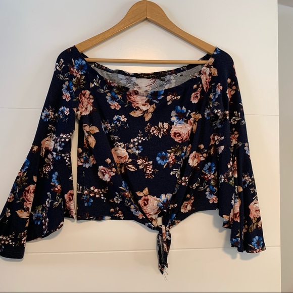 Raggs II Riches | Off Shoulder Floral Shirt - Picture 1 of 14